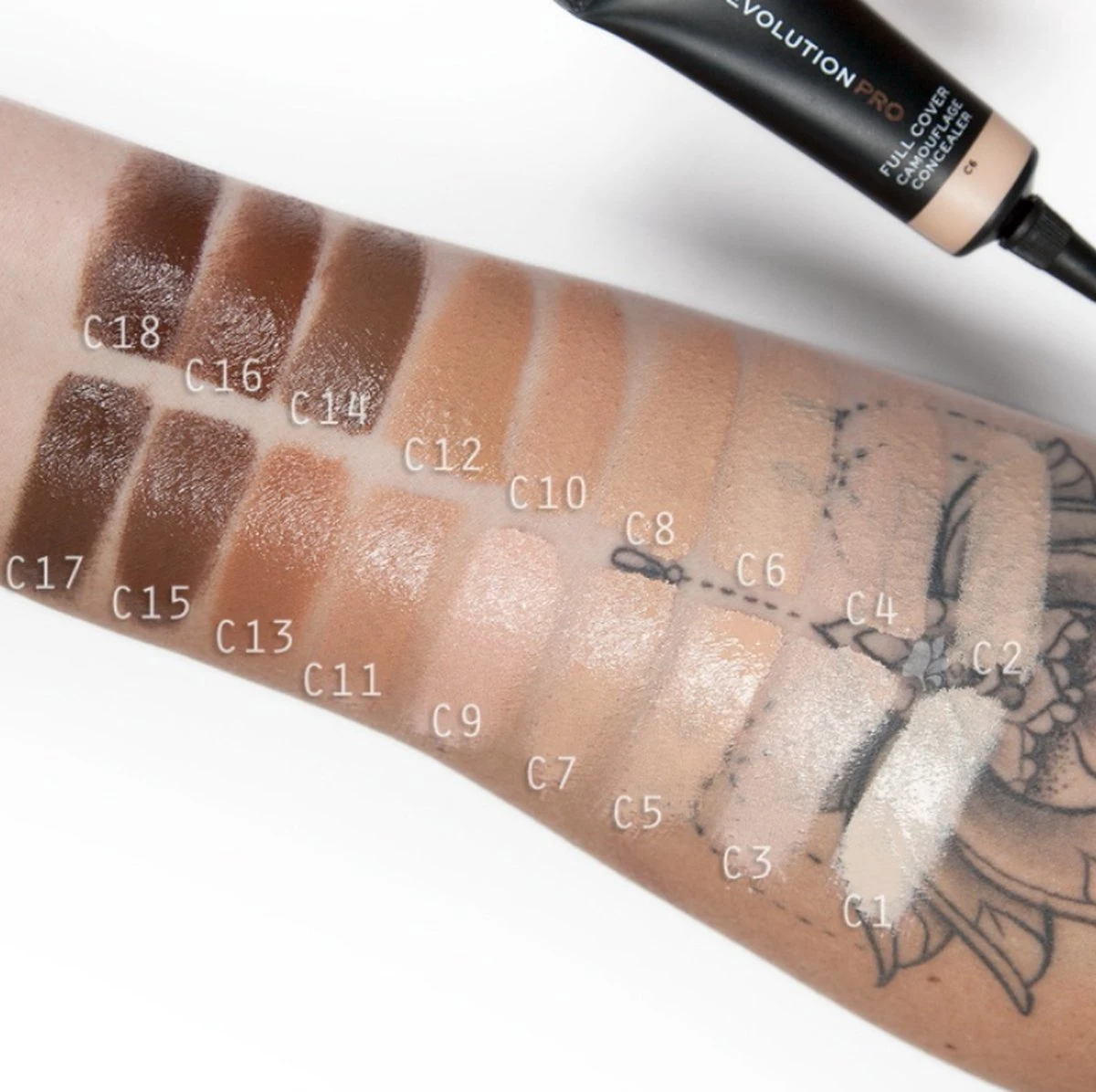 Makeup Revolution Revolution Beauty Pro Full Cover Camouflage Concealer 3 Makeup Revolution Revolution Beauty Pro Full Cover Camouflage Concealer - Afbeelding 3