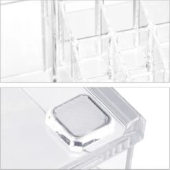 Relaxdays Make-up Organizer - Tweedelig - Cosmetica Opbergdoos - Transparant -Glam Make-up Verkoop 1200x1198 85