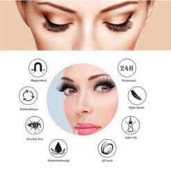 Hoge Korting - VERLUXX© - 'Quality Over Quantity' - 3D Magnetische Wimpers Incl. 1+1 GRATIS Geïoniseerde Waterproof Eyeliner & Pincet, Fake Lashes, Nepwimpers, Magnetic Lashes, Herbruikbare Realistic Wimpers -Glam Make-up Verkoop 1200x1199 19