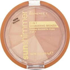Rimmel London Rimmel - SunShimmer 3 In 1 Shimmering Bronzer Lustrous Powder 9.9 G 1 Gold Princess - -Glam Make-up Verkoop 1200x1200 1015