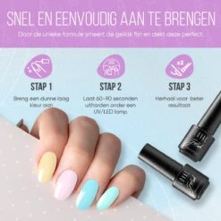 Lovae Cosmetics Gellak - 6-delige Set - Gel Nagellak - Creamy Pastel - Gellac - 8ML -Glam Make-up Verkoop 1200x1200 137
