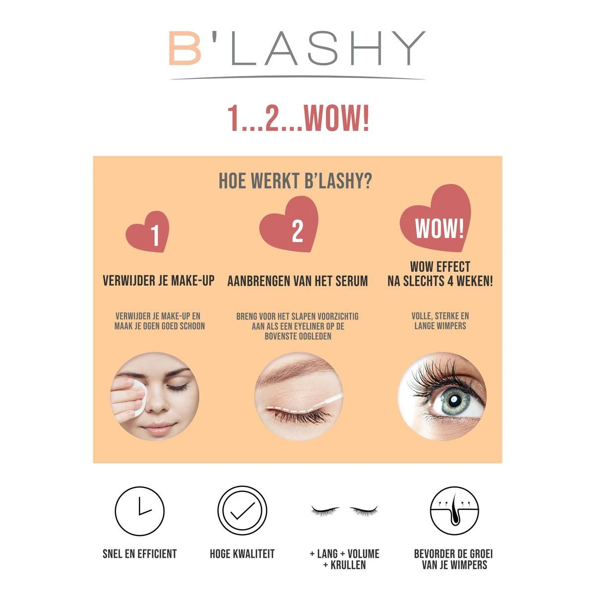 B’LASHY® Wimperserum - Wimper Groeimiddel - Wimper Serum Voor Sterke, Lange En Volle Wimpers - 5 Ml 10 B’LASHY® Wimperserum - Wimper Groeimiddel - Wimper Serum Voor Sterke, Lange En Volle Wimpers - 5 Ml - Afbeelding 10