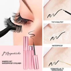 Merkloos Magnetische Wimpers - Open Oog - Magnetische Nep Wimpers Met 2 Magnetic Eyeliners En Applicator - Valse Wimpers - Magnetic Lashes - Magnetische Wimpers Set -Glam Make-up Verkoop 1200x1200 1684