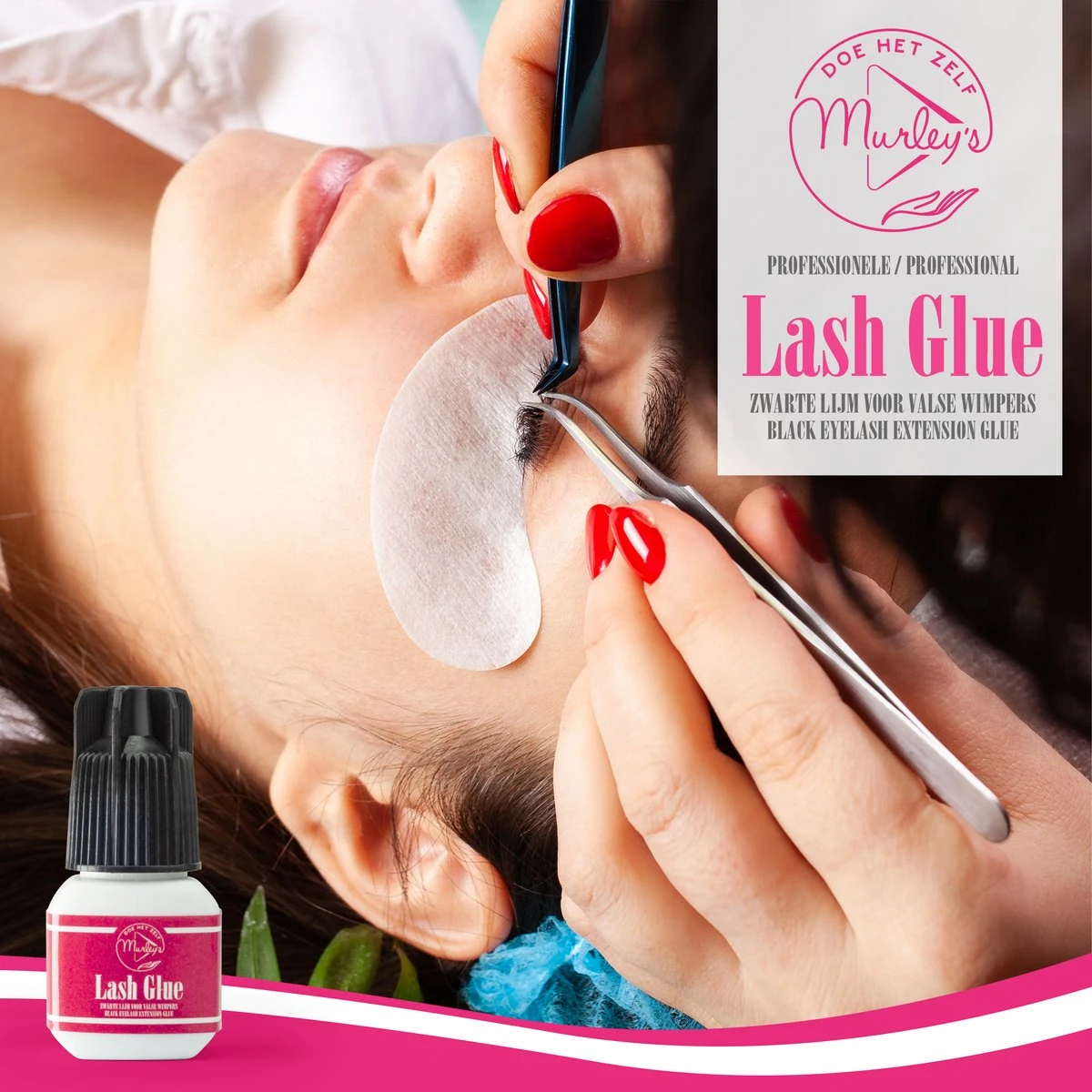 MURLEY'S Wimperlijm- Wimperextensions Lijm - Lash Glue - Zwart - Eenmalig Aanbrengen Voor Wekenlang Plezier - Perfecte Wimpers 6 MURLEY'S Wimperlijm- Wimperextensions Lijm - Lash Glue - Zwart - Eenmalig Aanbrengen Voor Wekenlang Plezier - Perfecte Wimpers - Afbeelding 6