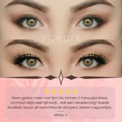 Hoge Korting - VERLUXX© - 'Quality Over Quantity' - 3D Magnetische Wimpers Incl. 1+1 GRATIS Geïoniseerde Waterproof Eyeliner & Pincet, Fake Lashes, Nepwimpers, Magnetic Lashes, Herbruikbare Realistic Wimpers -Glam Make-up Verkoop 1200x1200 1743