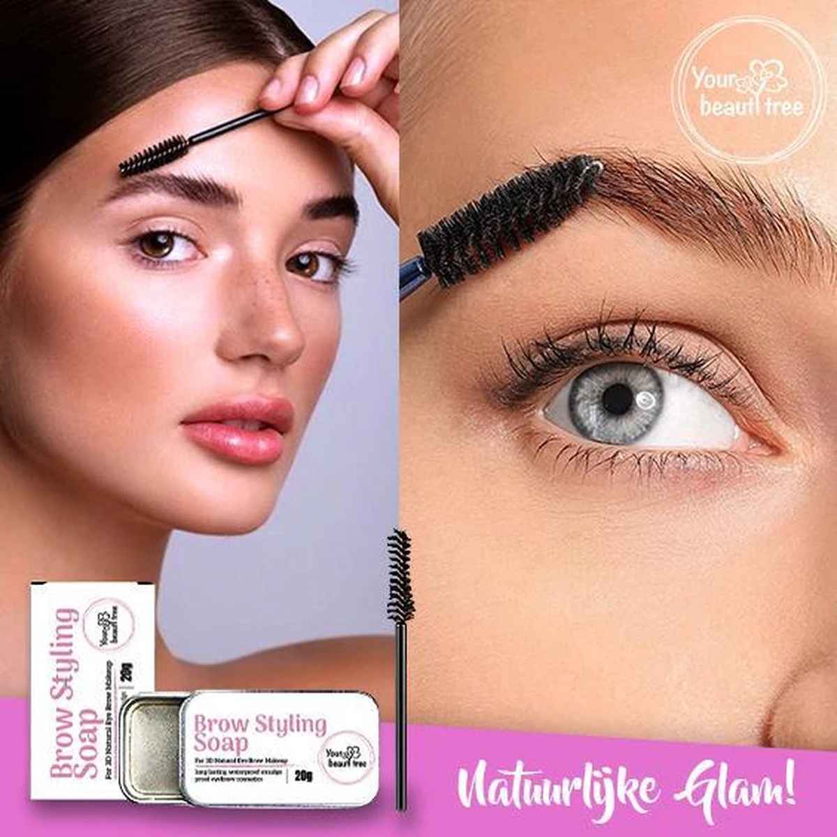 Your Beauty Tree ® Brow Styling Soap - Browsoap - Wenkbrauwzeep - Brow Lamination - Wenkbrauw Zeep 2 Your Beauty Tree ® Brow Styling Soap - Browsoap - Wenkbrauwzeep - Brow Lamination - Wenkbrauw Zeep - Afbeelding 2