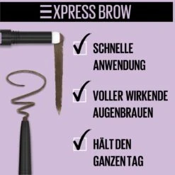 Maybelline Express Brow Duo Wenkbrauwpotlood - 05 Black Brown -Glam Make-up Verkoop 1200x1200 1977