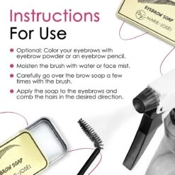 Marie-José & Co Brow Soap - Wenkbrauw Styling Zeep / Gel - Kleurloos -Glam Make-up Verkoop 1200x1200 2048