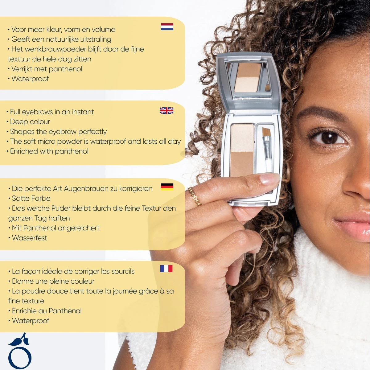 Herome Eye Care Wenkbrauw Poeder Middenbruin - Compact Brow Powder Medium Brown - Waterproof Verrijkt Met Panthenol - Volumineuze Wenkbrauwen 5 Herome Eye Care Wenkbrauw Poeder Middenbruin - Compact Brow Powder Medium Brown - Waterproof Verrijkt Met Panthenol - Volumineuze Wenkbrauwen - Afbeelding 5