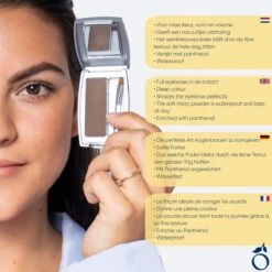 Herome Eye Care Wenkbrauw Poeder Donkerbruin - Compact Brow Powder Dark Brown - Waterproof Verrijkt Met Panthenol - Volumineuze Wenkbrauwen -Glam Make-up Verkoop 1200x1200 2099