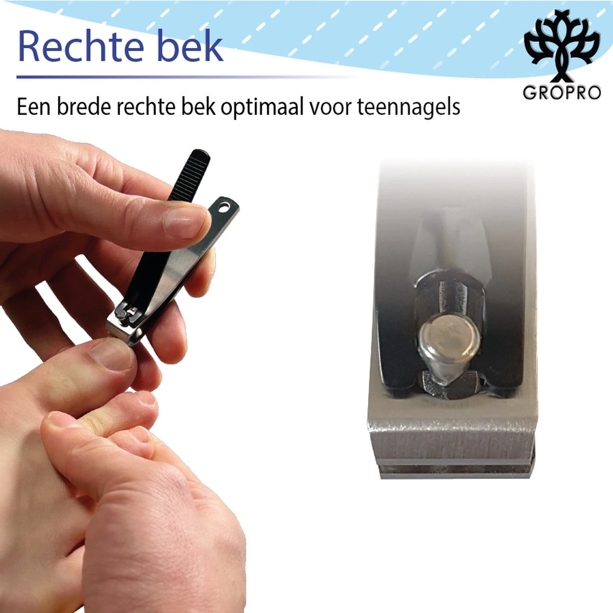 Gropro Nagelknippers - Zwart - Nagelknipper Set - Nagelknipper Groot En Klein 2 Gropro Nagelknippers - Zwart - Nagelknipper Set - Nagelknipper Groot En Klein - Afbeelding 2