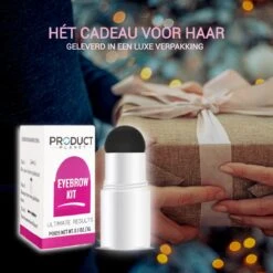 ProductPlanet Premium Wenkbrauw Stempel - Wenkbrauw Sjabloon - Wenkbrauwstempel - Brow Stamp - 10 Sjablonen - Borsteltje - Herbruikbaar - Waterdicht - Cadeau Voor Haar - Zwart -Glam Make-up Verkoop 1200x1200 2135