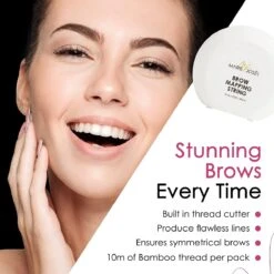 Marie-José & Co - Brow Mapping String - Voor Henna Brows & Microblading - Kleur Draad: Zwart - 1 X 10 M - 50 Toepassingen -Glam Make-up Verkoop 1200x1200 2154