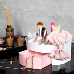 Springos Make Up Organizer - Meerdere Vakken - Lade Kast - Wit/Roze 7 Springos Make Up Organizer - Meerdere Vakken - Lade Kast - Wit/Roze -Glam Make-up Verkoop 1200x1200 2199