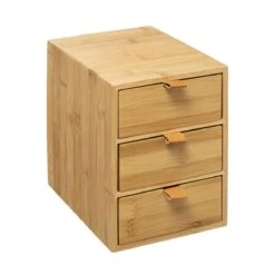 Five® Bamboe Bakjes Met 2 Lades - Hout - Duurzaam - 2 Lades (25 X 14,5 X 20) -Glam Make-up Verkoop 1200x1200 2203