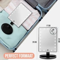 Strex Make Up Spiegel Met LED Verlichting - 3 Verlichtingsmodus - 1/10x Vergroting - 360° Verstelbaar -Glam Make-up Verkoop 1200x1200 2237