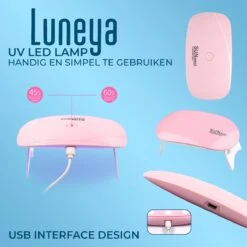 Luneya Polygel Kit - Sunrise Edition - 6 Kleuren - Polygel Nagels Starterspakket - Tasje - Incl. UV LED Lamp -Glam Make-up Verkoop 1200x1200 226