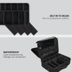 Cosmetica Koffer - Make-up Koffer Met Verstelbare Vakken - Visagie En Nagelstyliste Beauty Koffer - 37x27x13CM -Glam Make-up Verkoop 1200x1200 2281