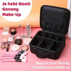 Mmoods Make-up Koffer – Make Up Tas Reizen – Makeup Organizer Verstelbaar -Beautycase Waterdicht – Make-up Tasje Voor Onderweg – Toilettas Voor Cosmetica Zwart 12 Mmoods Make-up Koffer – Make Up Tas Reizen – Makeup Organizer Verstelbaar -Beautycase Waterdicht – Make-up Tasje Voor Onderweg – Toilettas Voor Cosmetica Zwart -Glam Make-up Verkoop 1200x1200 2308