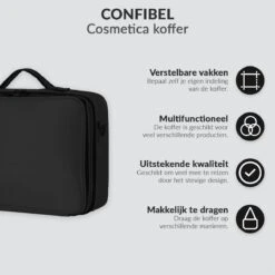 Cosmetica Koffer - Make-up Koffer Met Verstelbare Vakken - Visagie En Nagelstyliste Beauty Koffer - 40x30x14CM 24 Cosmetica Koffer - Make-up Koffer Met Verstelbare Vakken - Visagie En Nagelstyliste Beauty Koffer - 40x30x14CM -Glam Make-up Verkoop 1200x1200 2315
