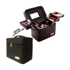 Confibel Make Up Koffer - Uitklapbaar - 5 Opbergbakken - Met Spiegel - Zwart 21 Confibel Make Up Koffer - Uitklapbaar - 5 Opbergbakken - Met Spiegel - Zwart -Glam Make-up Verkoop 1200x1200 2322