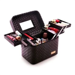 Confibel Make Up Koffer - Uitklapbaar - 5 Opbergbakken - Met Spiegel - Zwart 30 Confibel Make Up Koffer - Uitklapbaar - 5 Opbergbakken - Met Spiegel - Zwart -Glam Make-up Verkoop 1200x1200 2328