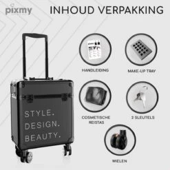 PIXMY® - MT130-S - Make Up Koffer - Cosmetica Koffer - DESIGN 12 PIXMY® - MT130-S - Make Up Koffer - Cosmetica Koffer - DESIGN -Glam Make-up Verkoop 1200x1200 2339