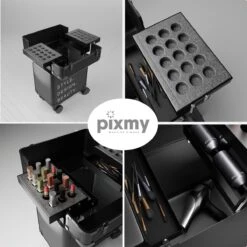 PIXMY® - MT130-S - Make Up Koffer - Cosmetica Koffer - DESIGN 18 PIXMY® - MT130-S - Make Up Koffer - Cosmetica Koffer - DESIGN -Glam Make-up Verkoop 1200x1200 2345