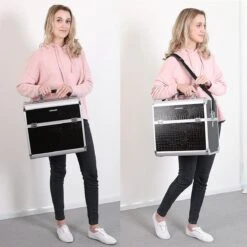 A.T. Shop Cosmeticakoffer, Make-up Koffer, Beauty Case, Bewaren Van Make-up, Nagellak. Zwart 17 A.T. Shop Cosmeticakoffer, Make-up Koffer, Beauty Case, Bewaren Van Make-up, Nagellak. Zwart -Glam Make-up Verkoop 1200x1200 2347