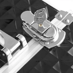 Cosmetische Koffer, Trolley, Make-up Case Met Handvat, 4 Universele Wielen, 4 Uitschuifbare Dienbladen, Make-up Tas, Voor Reizen, Zwart -Glam Make-up Verkoop 1200x1200 2371