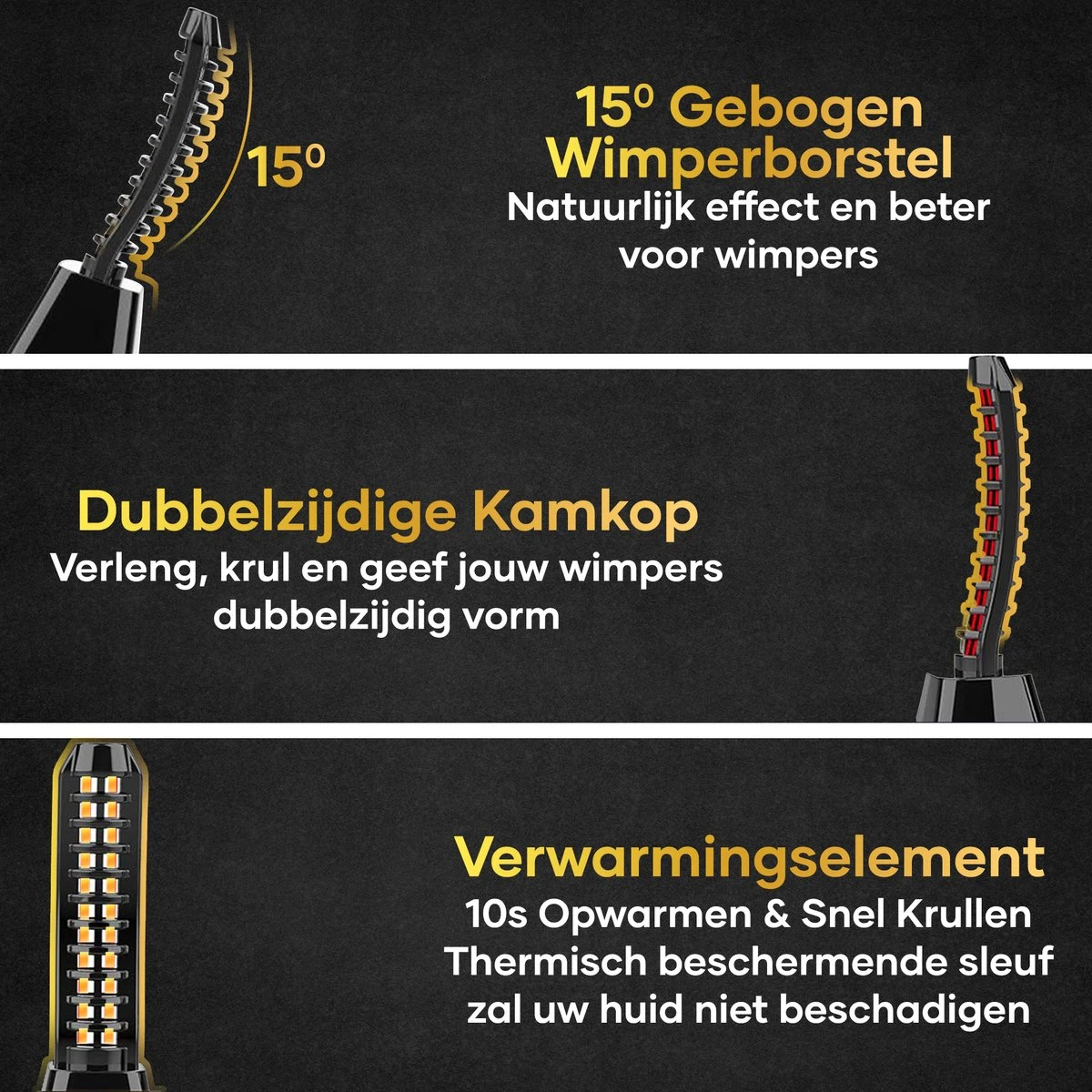 MoreWomen® Elektrische Wimperkruller - Wimperkruller - Verwarmd - Wimper Lift - Incl. Wimperborstel 6 MoreWomen® Elektrische Wimperkruller - Wimperkruller - Verwarmd - Wimper Lift - Incl. Wimperborstel - Afbeelding 6