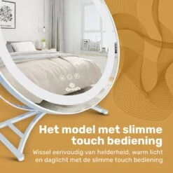 Great's® Make Up Spiegel Met LED Verlichting- ⌀ 40cm - Visagie Spiegel Rond - Extra Close Up Spiegeltje 10x - Wit 12 Great's® Make Up Spiegel Met LED Verlichting- ⌀ 40cm - Visagie Spiegel Rond - Extra Close Up Spiegeltje 10x - Wit -Glam Make-up Verkoop 1200x1200 2434