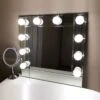 Merkloos LED Spiegel | 10 LEDS | Make-up Spiegel | Helderheid Aanpasbaar | USB Voeding | Geheugenfunctie