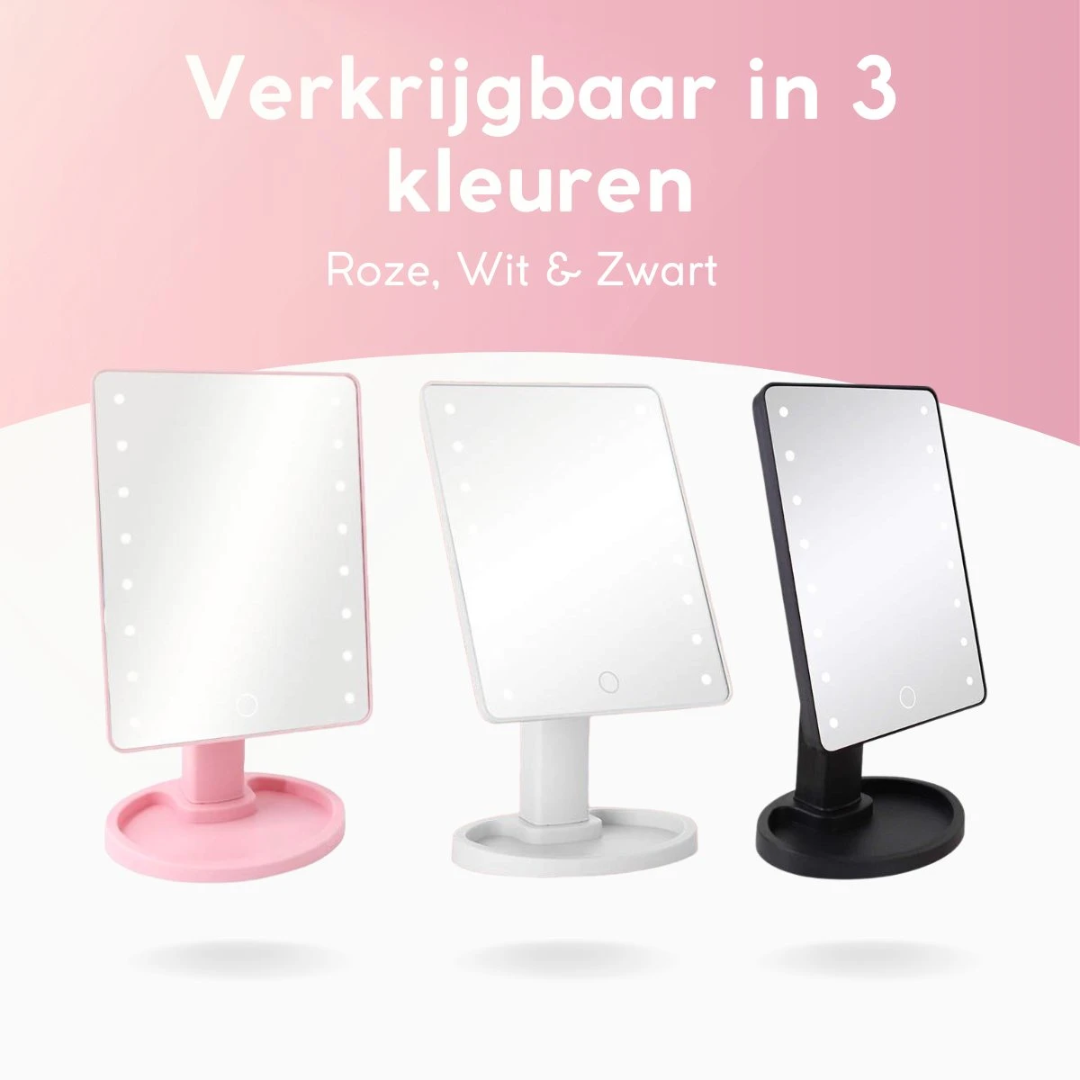 ECCEB - Make Up Spiegel - Led Verlichting - Cosmetica Spiegel - Verstelbaar 2 ECCEB - Make Up Spiegel - Led Verlichting - Cosmetica Spiegel - Verstelbaar - Afbeelding 2