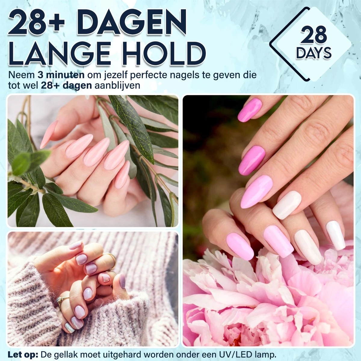 Luneya Gellak - Hidden Blossom Edition - 6-Delige Gellak Starterspakket - Gel Nagellak 9 Luneya Gellak - Hidden Blossom Edition - 6-Delige Gellak Starterspakket - Gel Nagellak - Afbeelding 9