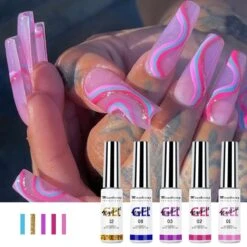 Nail Art Gel - Fine Liner Gel - 12 Stuks - UV/LED Gel - Gellak - Nagel Gellak - UV/LED Lamp - UV/LED Nageldroger - Gelnagels - Nepnagels - Acrylnagels - Tekenpenseel Nagels - Professioneel - Hoge Kwaliteit -Glam Make-up Verkoop 1200x1200 25