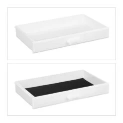 Relaxdays Make-up Organizer Klein - Stapelbaar - Sieradendoosje - Cosmetica - Opbergbox - Wit -Glam Make-up Verkoop 1200x1200 2514