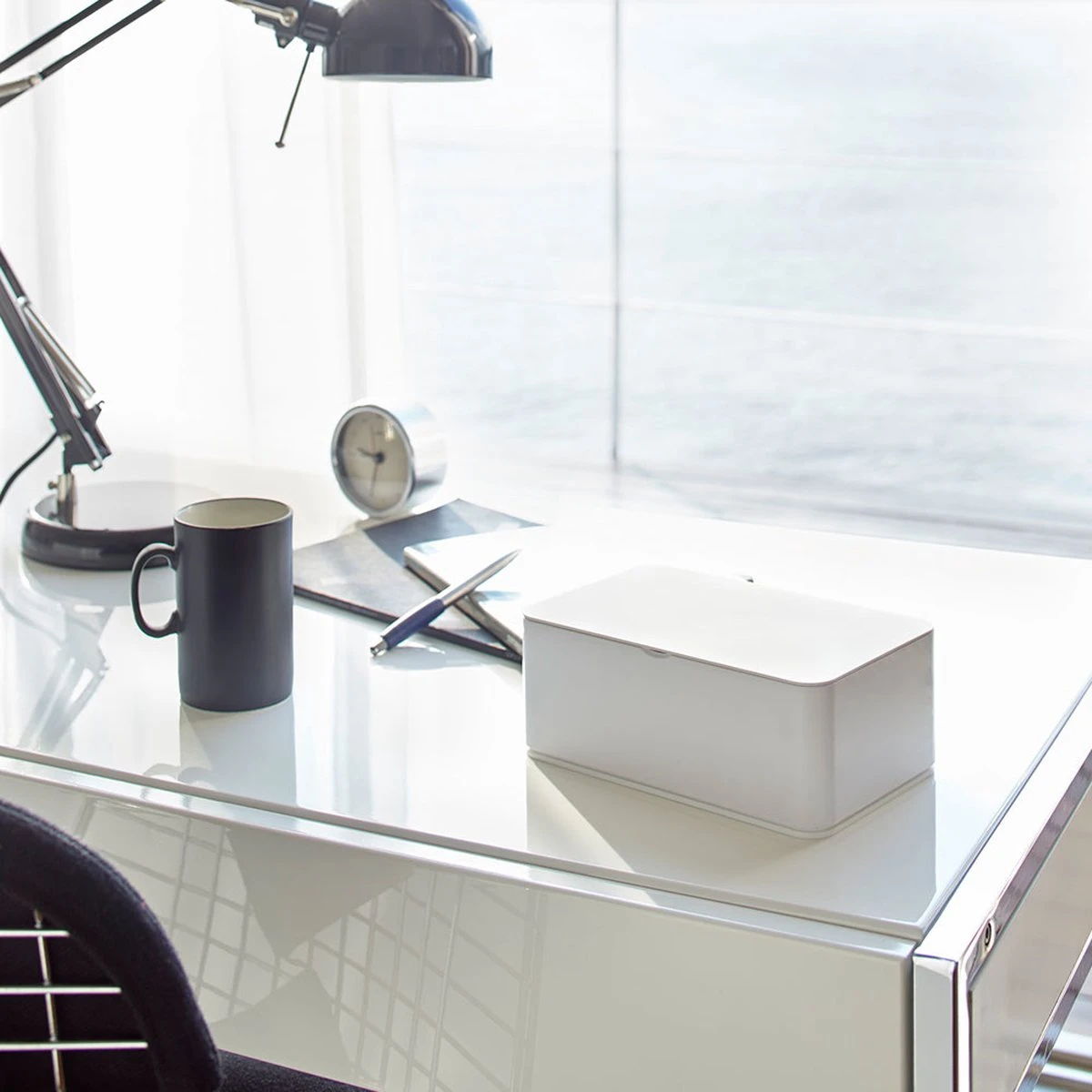 Yamazaki Bakje Voor Vochtige Doekjes - Wit - Met Deksel 5 Yamazaki Bakje Voor Vochtige Doekjes - Wit - Met Deksel - Afbeelding 5