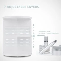 UNIQ 360° Roterend Make-Up Organizer - Beauty Organizer Voor Huidverzorging En Make-up - Opbergbox - Wit 9 UNIQ 360° Roterend Make-Up Organizer - Beauty Organizer Voor Huidverzorging En Make-up - Opbergbox - Wit -Glam Make-up Verkoop 1200x1200 2530