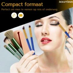 Beautious® Make Up Organizer - Beauty Organizer - Kwastenhouder - Compact - Siliconen - Khaki -Glam Make-up Verkoop 1200x1200 2550