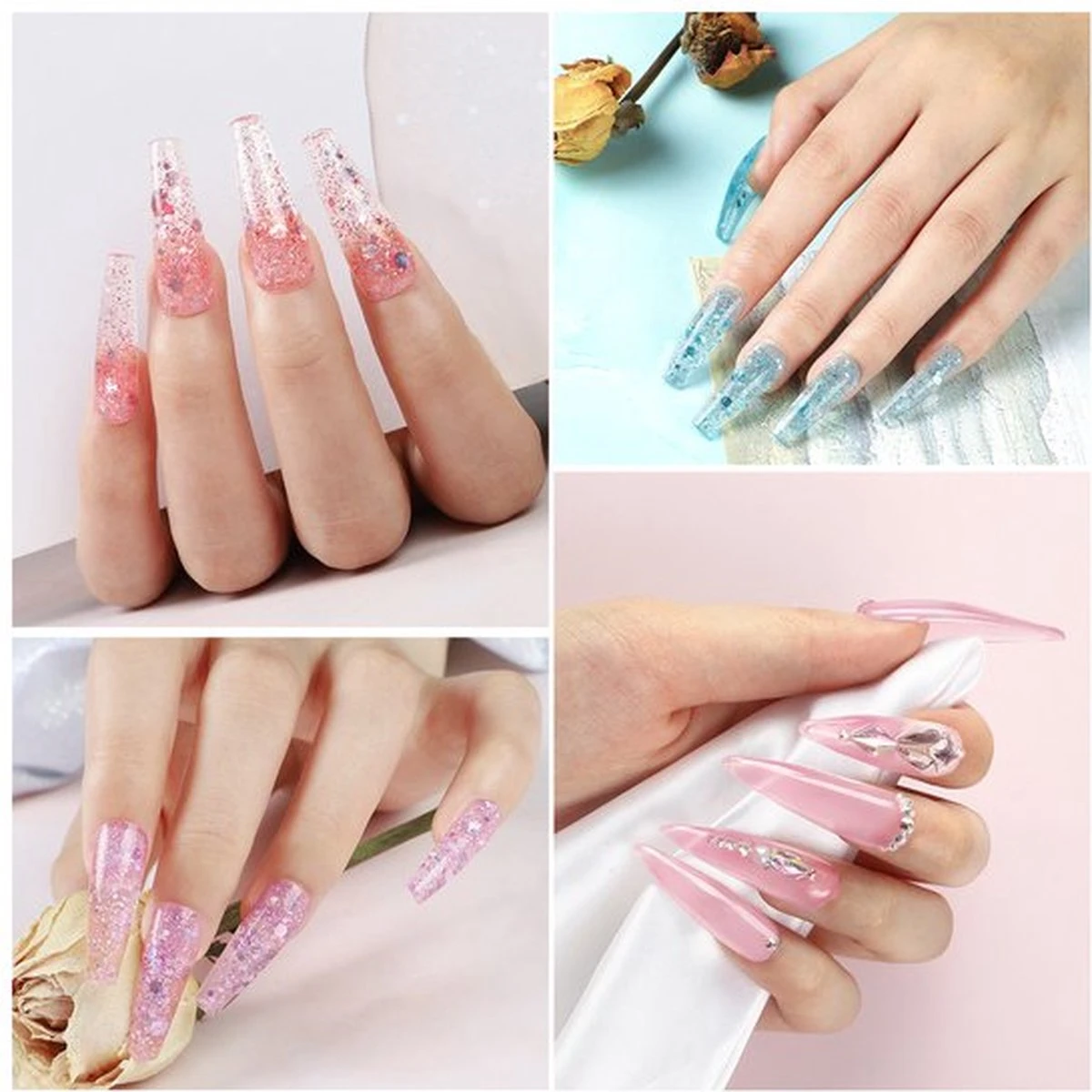 Polygel- Polygel Kit- Polygel Nagels- Polygel Starter Set - RH0594: Thin Nail File 1 Grey Nail File 1 48W White Nail Dryer Helmet Lamp 220V 1 Curved Tweezers 1 Glass Cup 1 Cuticle Fork 1 Cuticle Pusher 1 Nail Cutter 1 Dual End Nail Brush 1 8G Nail Gl 7 Polygel- Polygel Kit- Polygel Nagels- Polygel Starter Set - RH0594: Thin Nail File 1 Grey Nail File 1 48W White Nail Dryer Helmet Lamp 220V 1 Curved Tweezers 1 Glass Cup 1 Cuticle Fork 1 Cuticle Pusher 1 Nail Cutter 1 Dual End Nail Brush 1 8G Nail Gl - Afbeelding 7