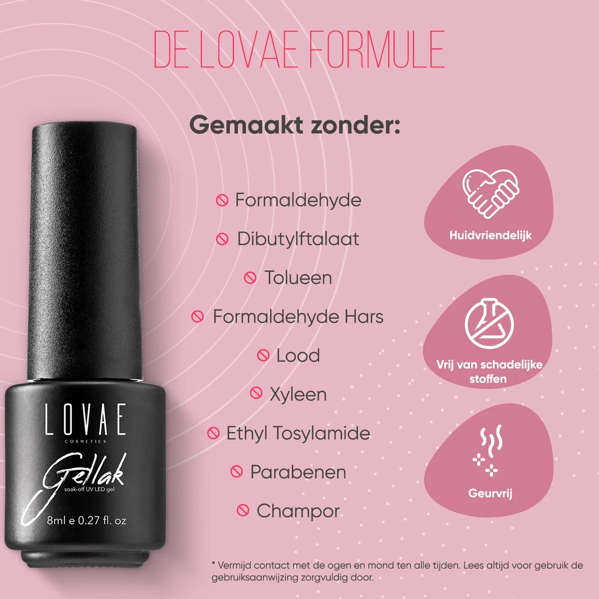 Lovae Cosmetics Gellak - 6-delige Set - Gel Nagellak - Pink Fashion - Gellac - 8ML 6 Lovae Cosmetics Gellak - 6-delige Set - Gel Nagellak - Pink Fashion - Gellac - 8ML - Afbeelding 6