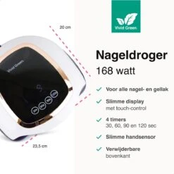 Vivid Green UV Lamp Gelnagels - Led Nagellamp - Gellak Nagel Lamp - Nageldroger - Naggellak Droger - Nagels - 168W -Glam Make-up Verkoop 1200x1200 350