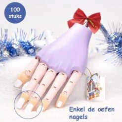 Oefen Nagels - 100 Stuks – Wit – Nailtrainer Tips - Nailtrainer Nagel Oefenhand - Oefenhand Voor Nagels – Nagel Oefenhand – Nailtrainer Refill – Nagel Bedjes Oefenhand -Glam Make-up Verkoop 1200x1200 38