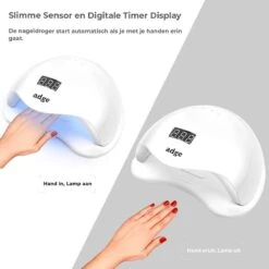 Adge - 54W LED Nageldroger Voor Gelnagels - Geschikt Voor ALLE Nagel Gellak - 36 LEDs - Met Timer 9 Adge - 54W LED Nageldroger Voor Gelnagels - Geschikt Voor ALLE Nagel Gellak - 36 LEDs - Met Timer -Glam Make-up Verkoop 1200x1200 421