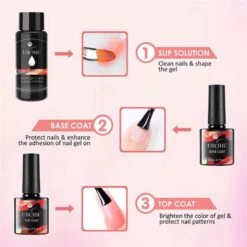 Merkloos Nepnagels - Polygel Set - Nagelverlengingsset - 8 Kleuren - Nagels Set - Temperatuurwisselgel - Lichtgevende Gel - Voor Beginners - Voor DIY Salon Art Nagels - Type A -Glam Make-up Verkoop 1200x1200 462