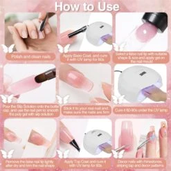 Merkloos Nepnagels - Polygel Set - Nagelverlengingsset - 8 Kleuren - Nagels Set - Temperatuurwisselgel - Lichtgevende Gel - Voor Beginners - Voor DIY Salon Art Nagels - Type A -Glam Make-up Verkoop 1200x1200 470