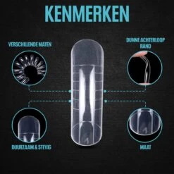 Dual System Forms - Voor Polygel & Acrylgel Nagels - Kunstnagels - Nepnagels - 120 Stuks -Glam Make-up Verkoop 1200x1200 543