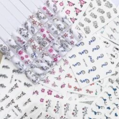 Pakket Van 50 Vellen Met Water Transfer Stickers / Decals - Sparkolia Nagel Styling - Nail Art Velletjes - Nagelstickers -Glam Make-up Verkoop 1200x1200 624