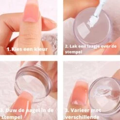 Byama Nagel Stempel - Stempel Set - Nailstamp - Nail Stamp Set - Transparante Jelly Stempel - Nail Art - Nagel Stempel Doorzichtig - Nagel Stempel Silicone - Nagel Kussen - Nagel Stempelplaat - Stempel Nagellak - French Manicure - French Nails - -Glam Make-up Verkoop 1200x1200 629